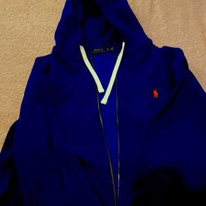 Authentic Polo by Ralph Lauren Blue Sweat Jacket - Size XL/TG